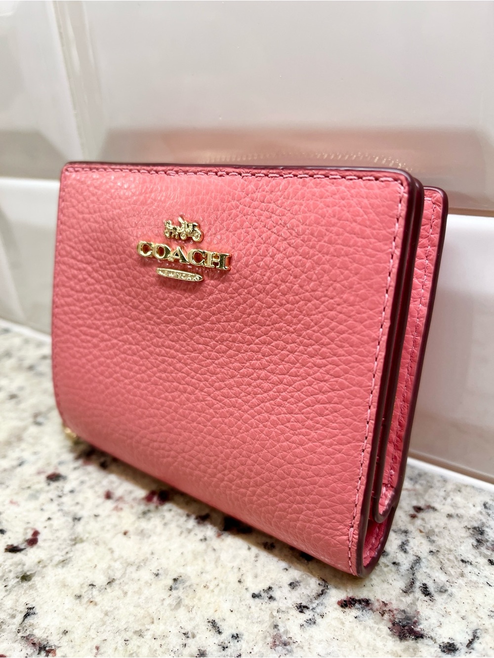 Coach Pink Bi-fold Wallet NWOT - Picture 3 of 12